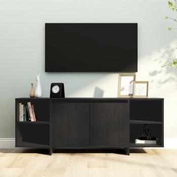 ARDEBO.de - TV-Schrank Schwarz 130x35x50 cm Holzwerkstoff