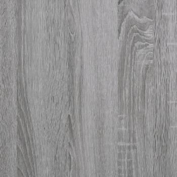 Wandregale 2 Stk. Grau Sonoma 50x15x50 cm Holzwerkstoff