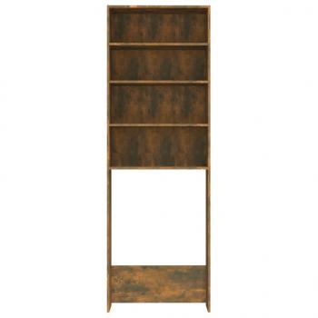 Waschmaschinenschrank Räuchereiche 64x24x190 cm