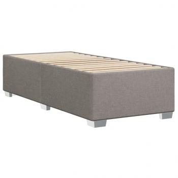 Bettgestell ohne Matratze Taupe 100x200 cm Stoff