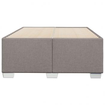 Bettgestell ohne Matratze Taupe 120x200 cm Stoff