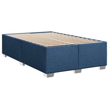 Boxspringbett mit Matratze Blau 90x190 cm Stoff