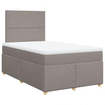 Boxspringbett mit Matratze Taupe 120x190 cm Stoff