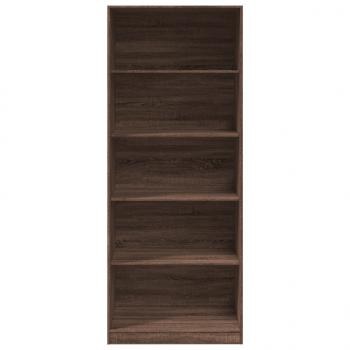 Kleiderschrank Braun Eichen-Optik 80x50x200 cm Holzwerkstoff