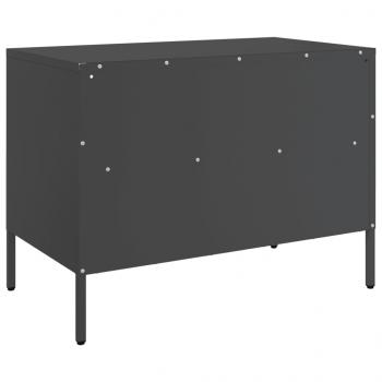 TV-Schrank Schwarz 68x39x50,5 cm Stahl