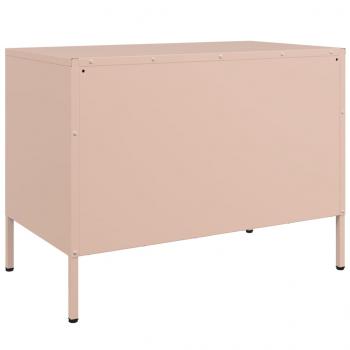 TV-Schrank Rosa 68x39x50,5 cm Stahl