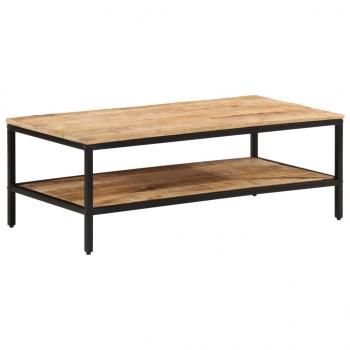 ARDEBO.de - Couchtisch 100x50x35 cm Raues Massivholz Mango