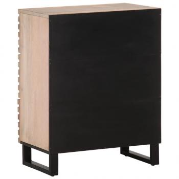 Sideboard Weiß 60x34x75 cm Massivholz Mango