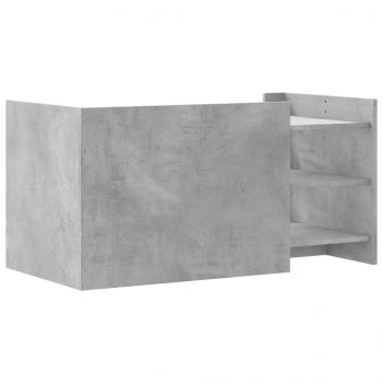 Couchtisch Betongrau 100x50x50 cm Holzwerkstoff