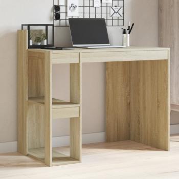 ARDEBO.de - Schreibtisch Sonoma-Eiche 103,5x56,5x94 cm Holzwerkstoff