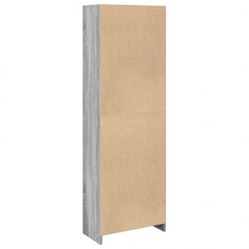 Bücherregal Grau Sonoma 57x28,5x174 cm Holzwerkstoff