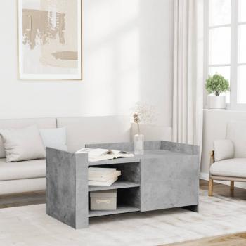 ARDEBO.de - Couchtisch Betongrau 100x50x50 cm Holzwerkstoff