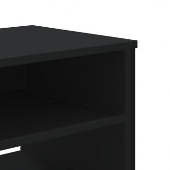 TV-Schrank Schwarz 122x34x41 cm Holzwerkstoff