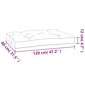 Palettenkissen 2-tlg. Creme Stoff