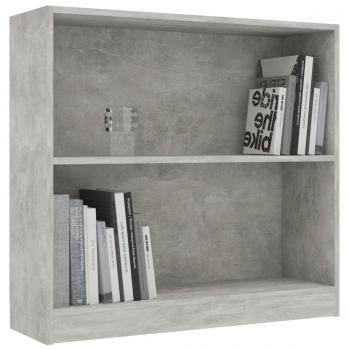 Bücherregal Betongrau 80x24x75 cm Holzwerkstoff