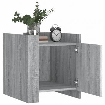 Nachttisch Grau Sonoma 45x50x50 cm Holzwerkstoff