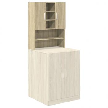 Waschmaschinenschrank Sonoma-Eiche 70,5x24x90 cm