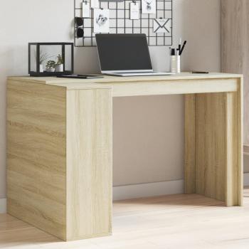 ARDEBO.de - Schreibtisch Sonoma-Eiche 123,5x73,5x75 cm Holzwerkstoff