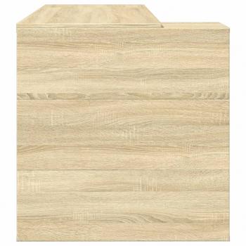 Schreibtisch Sonoma-Eiche 123,5x73,5x75 cm Holzwerkstoff