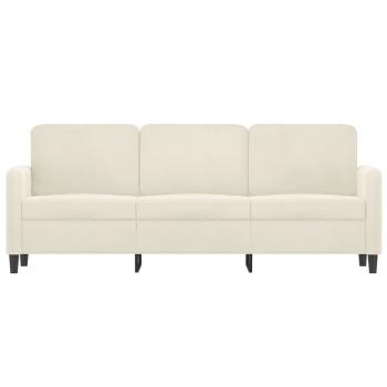 3-Sitzer-Sofa Creme 180 cm Samt