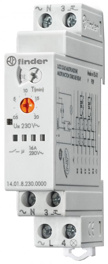 ARDEBO.de - Treppenlicht-Zeitschalter 230V elektron. mit Abschaltwarnung