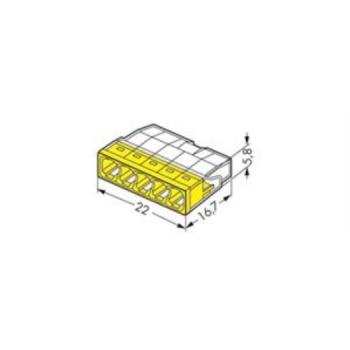 WAGO Kontakttechnik WAGO-Steckklemme 5x0,5-2,5mm² (100 ST)