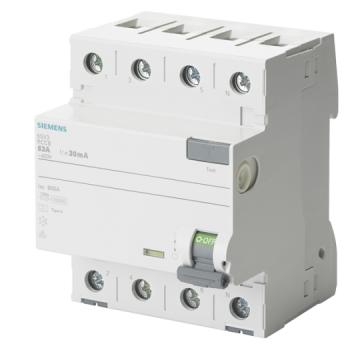 Siemens FI-Schutzschalter T55 Typ A  40A 3+N-POL IFN 30MA