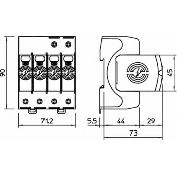 ARDEBO.de - Überspannungsableiter V20-3+NPE-280