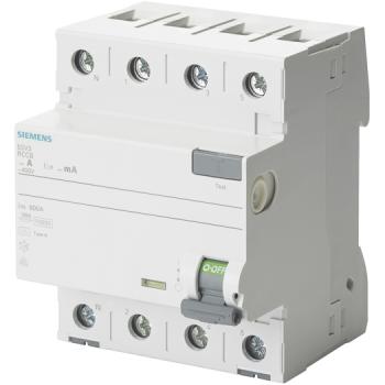 ARDEBO.de - FI-Schutzschalter, 4-polig, Typ A, In: 40 A, 30 mA, Un AC: 400 V