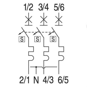 GE / AEG HSA, 32A 3-p., E-Char. AEG inkl. Sammelschienenadapter