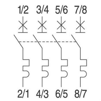 GE / AEG PV-LSS 4-pol., 20A, B-Char. GE 1000V, EP104UC, B 20, 4 TE