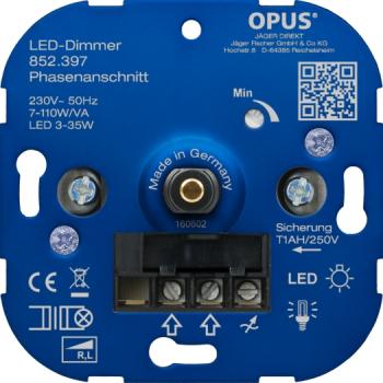 OPUS Dreh-ESL u. LED-Dimmer 110VA 