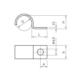 OBO Bettermann Befestigungsschelle 1015, mittel 1015 12 G (1009109)