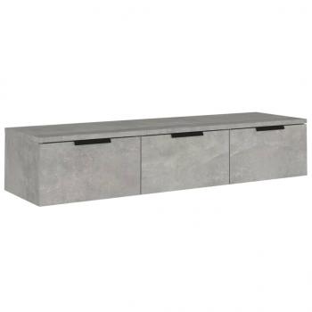 Wandschrank Betongrau 102x30x20 cm Holzwerkstoff