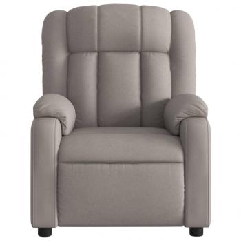 Massagesessel Taupe Stoff