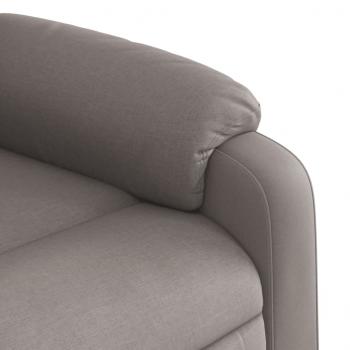 Massagesessel Taupe Stoff