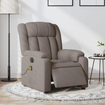 ARDEBO.de - Massagesessel Elektrisch Taupe Stoff