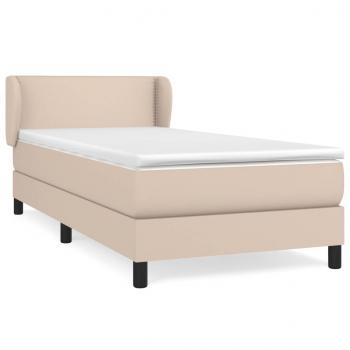 Boxspringbett Matratze Cappuccino-Braun 100x200cm Kunstleder