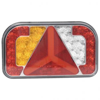 Anhängerleuchten 2 Stk. Rot 24x5x14,5 cm 12V LED-Leuchtmittel