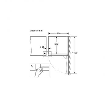 Siemens KW36KATGA IQ500 Weinlagerschrank mit Glastür UV-Filter, 60cm breit, 199 Standardweinflaschen, Türverriegelung, Beleuchtung, Temperatur regelbar, Edelstahl