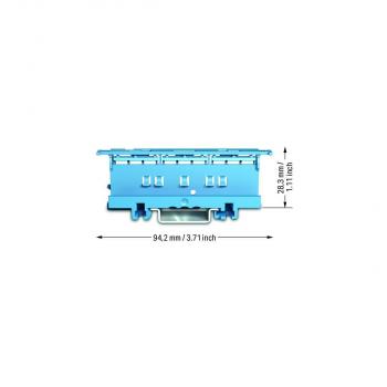 Wago Befestigungsadapter Serie 221 - 6 mm², zur Montage auf TS 35, 50 Stück (221-510/000-006)