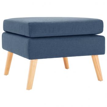 ARDEBO.de - Fußhocker Blau Stoff