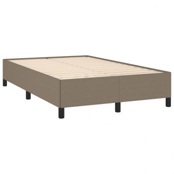 Boxspringbett mit Matratze Taupe 120x190 cm Stoff