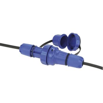 SIROX Schutzkontaktstecker IP68 zwei SL blau