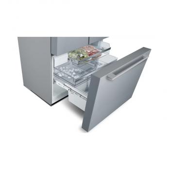 Bosch KFF96PIEP Stand Kühl-Gefrierkombination, 573 L, 90,5cm breit, LED-Beleuchtung, Eis-/Wasserspender, Home Connect, Edelstahl mit Antifingerprint