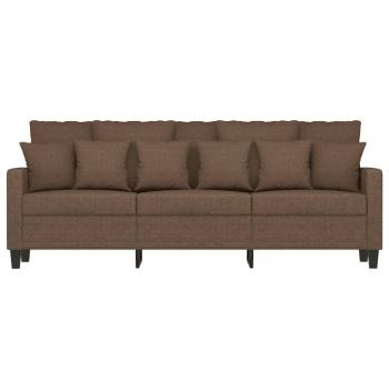 3-Sitzer-Sofa Braun 180 cm Stoff