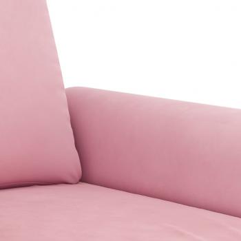 3-Sitzer-Sofa Rosa 180 cm Samt