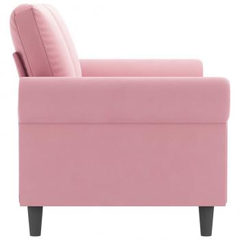 2-Sitzer-Sofa Rosa 140 cm Samt