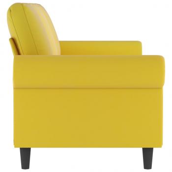 3-Sitzer-Sofa Gelb 180 cm Samt