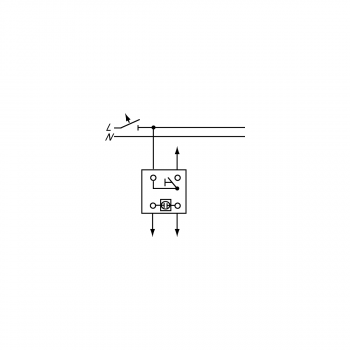 Busch-Jaeger 2020 US-201 Wipptaster-Einsatz, 1-polig, Schließer (Arbeitsstrom) (2CKA001413A0483)